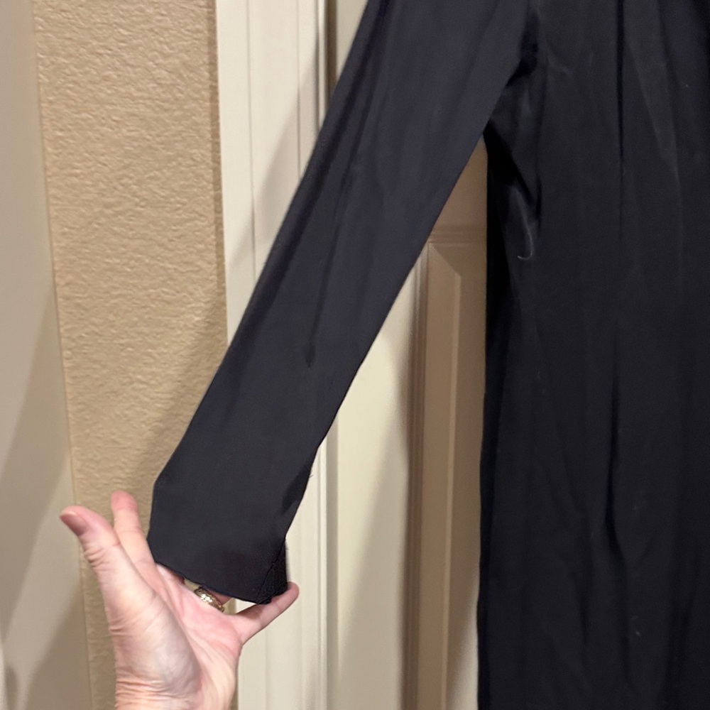 Vintage 80s/90s Virgo Fashions Black Midi Blazer Dress size 8 - Picture 5 of 11